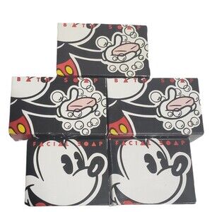 Walt Disney Resorts Soap Mickey Mouse Five Vintage Facial and Bath Soaps Boxed
